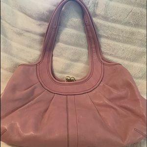 Coach ergo tattersall rose pink bag
